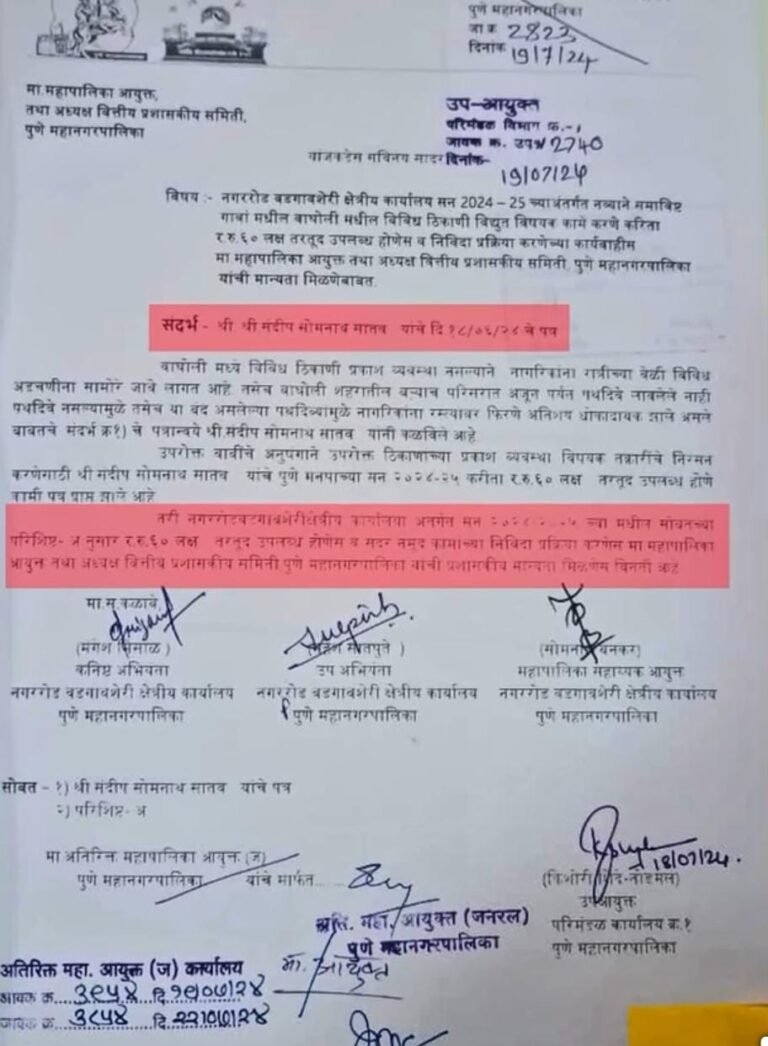 वाघोली-केसनंद रोड : अंधारातून प्रकाशाकडे वाटचाल; 42 नवीन स्ट्रीट लाईट्समुळे रस्ता उजळला
