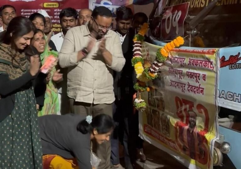 प्रदीप भाऊ कंद यांच्या पुढाकारातून तीर्थयात्रांचा अखंड ओघ; लोणीकंद–पेरणे गटात भक्तीचा जल्लोष, नाव फक्त एकच – प्रदीप भाऊ कंद!